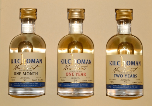 Kilchoman New Spirit bottles